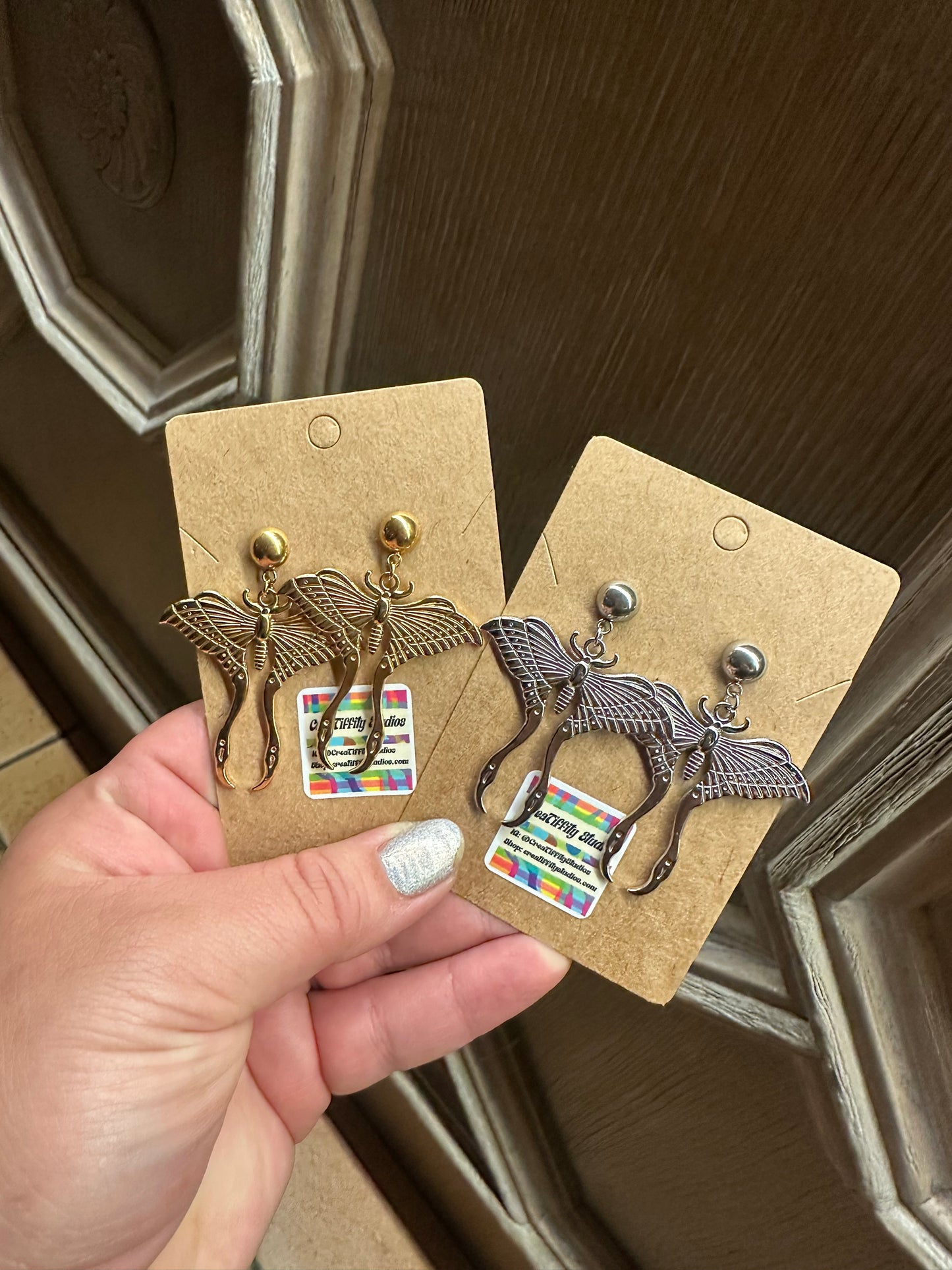 Magnificent Moth Earrings