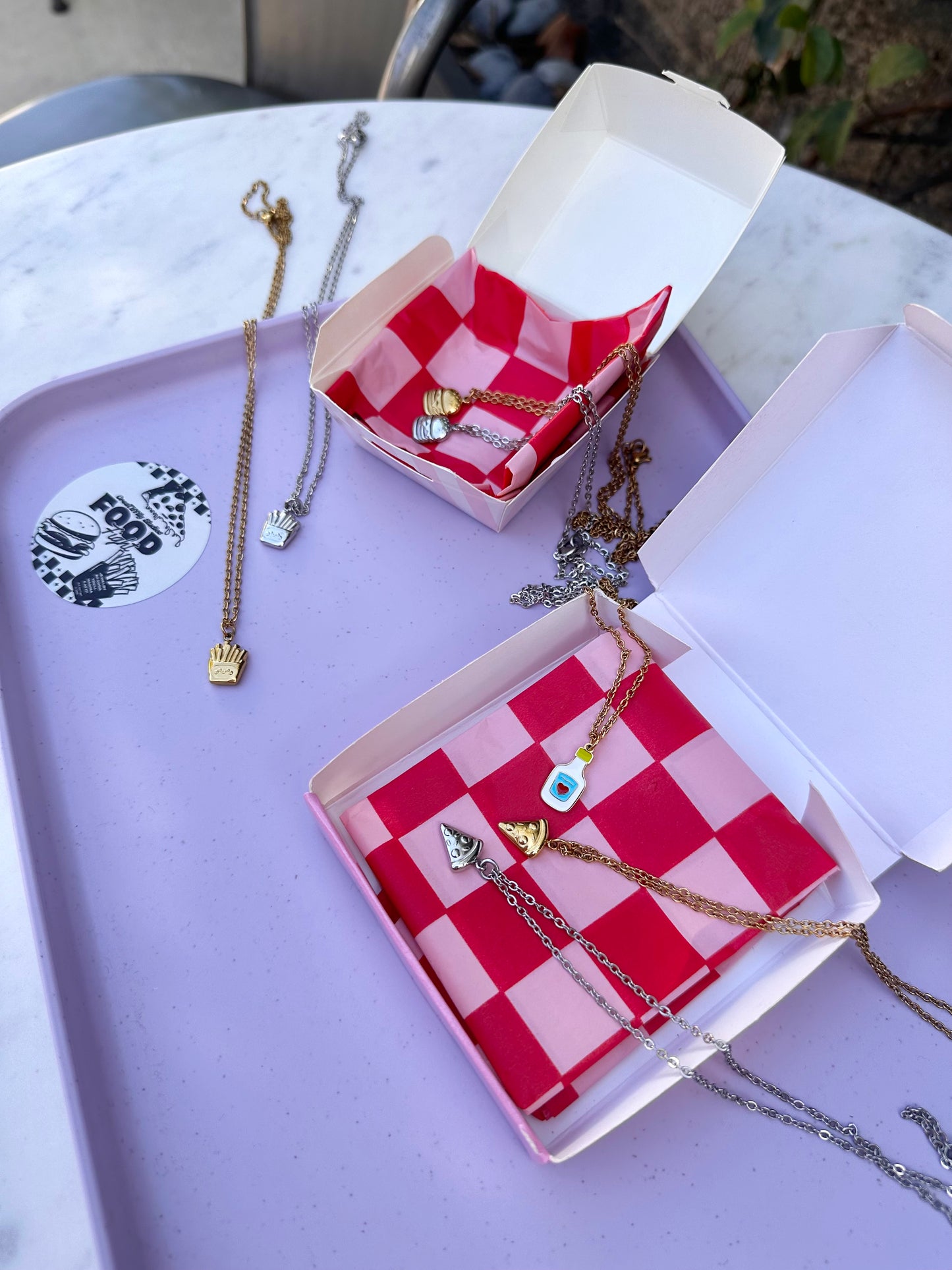 Food Fight Necklace (Burger, Pizza, or Fries)