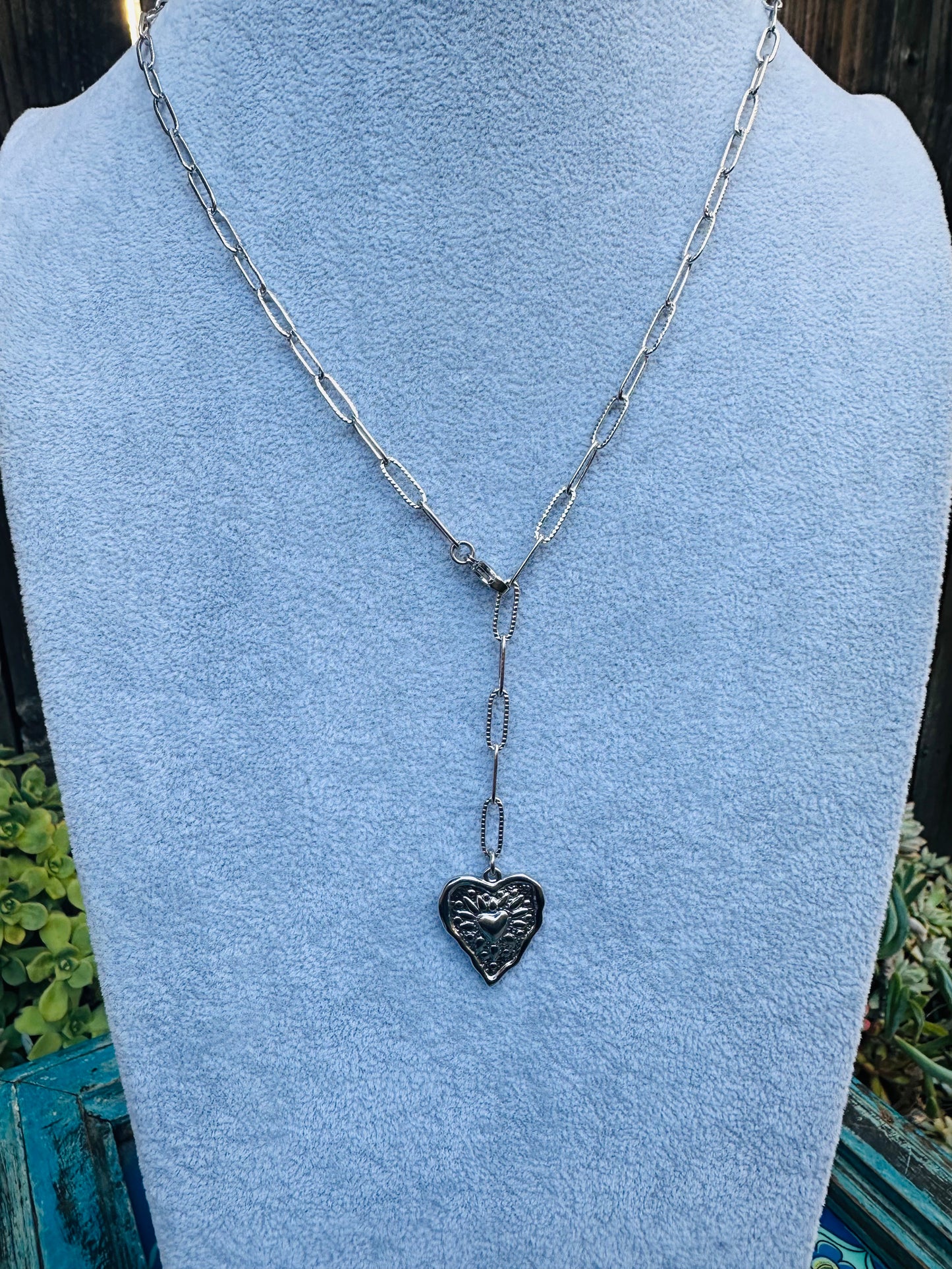Love Lace Adjustable Lariat Necklace