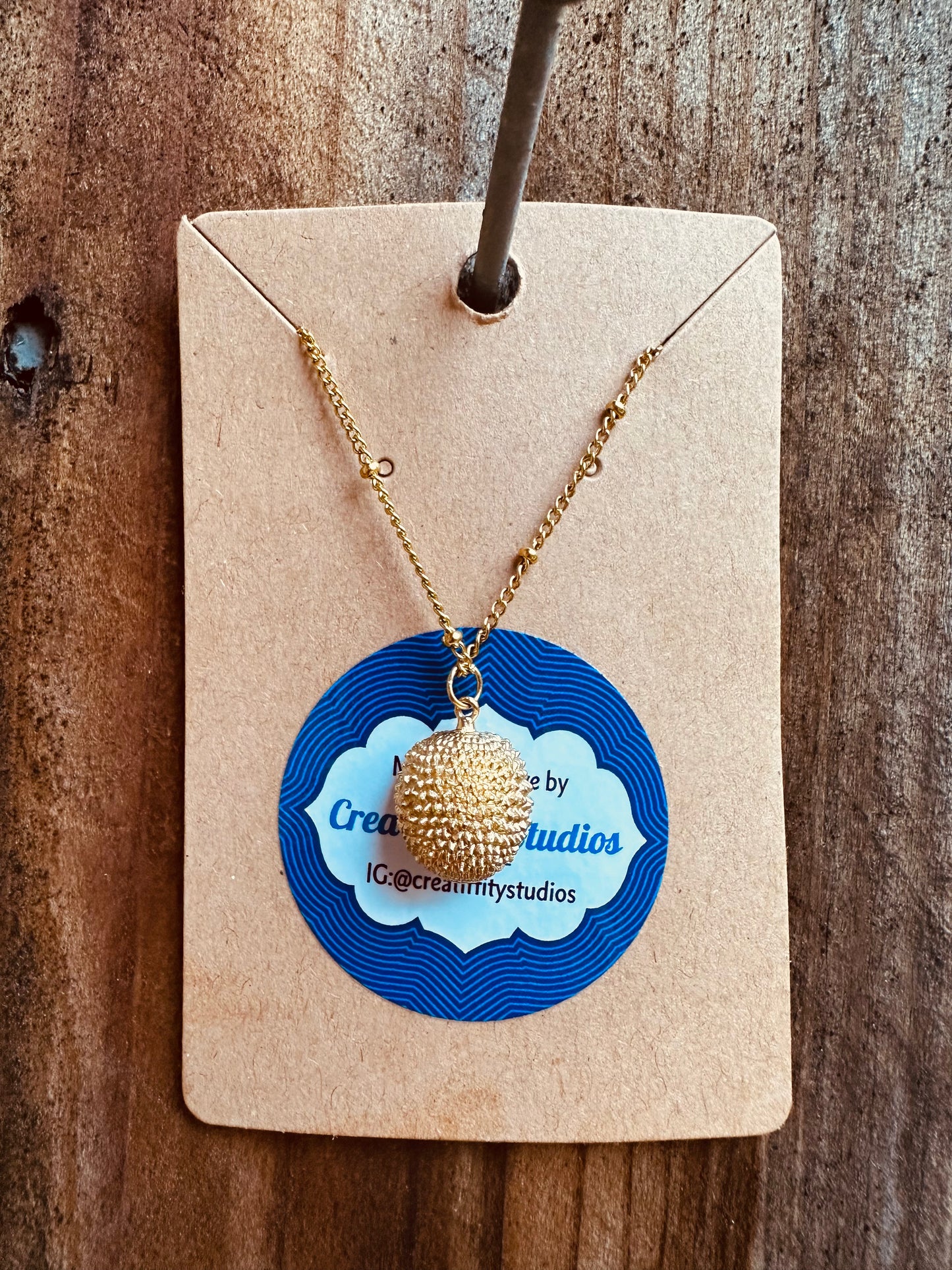 3D Durian Necklace