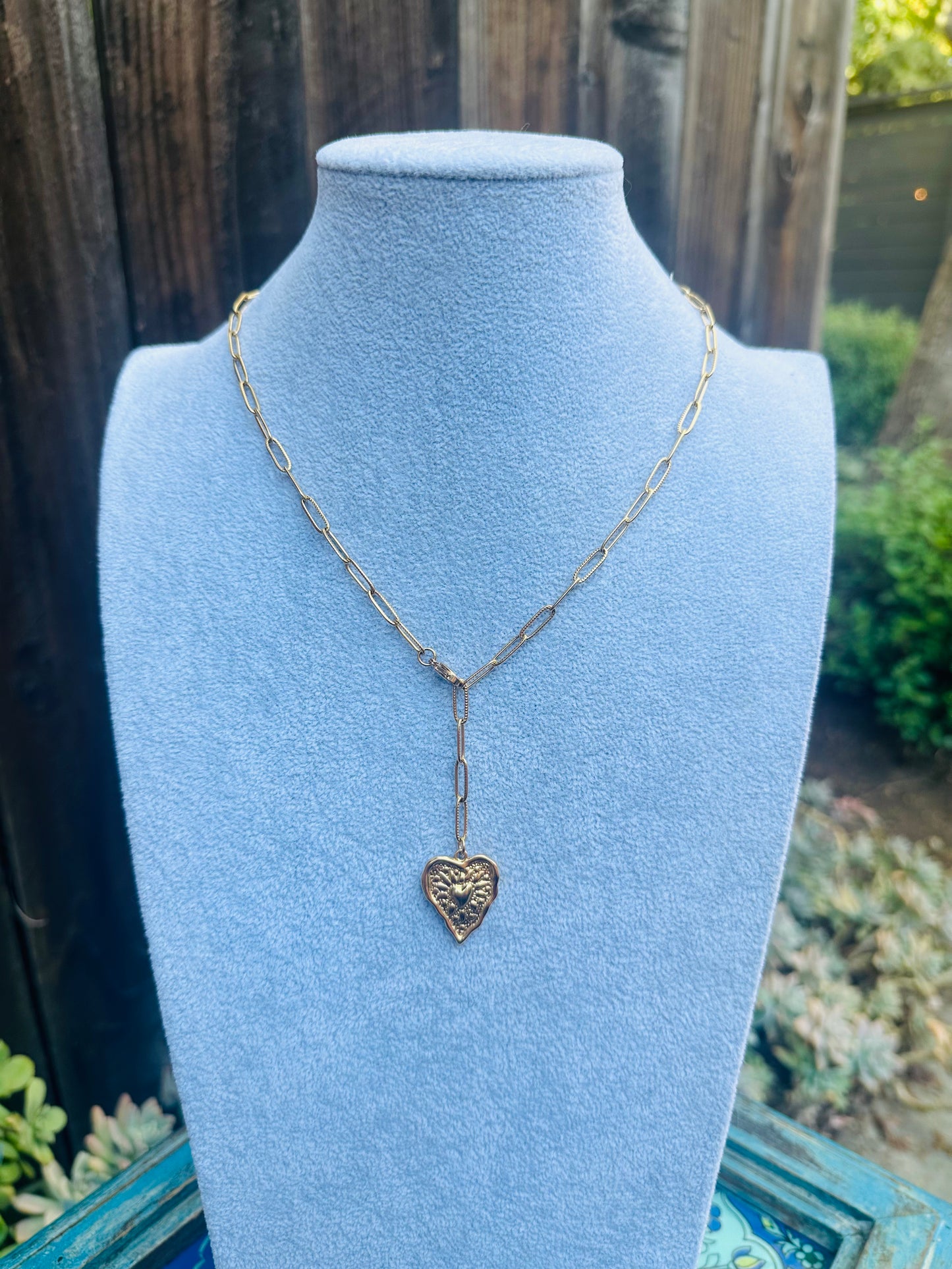 Love Lace Adjustable Lariat Necklace