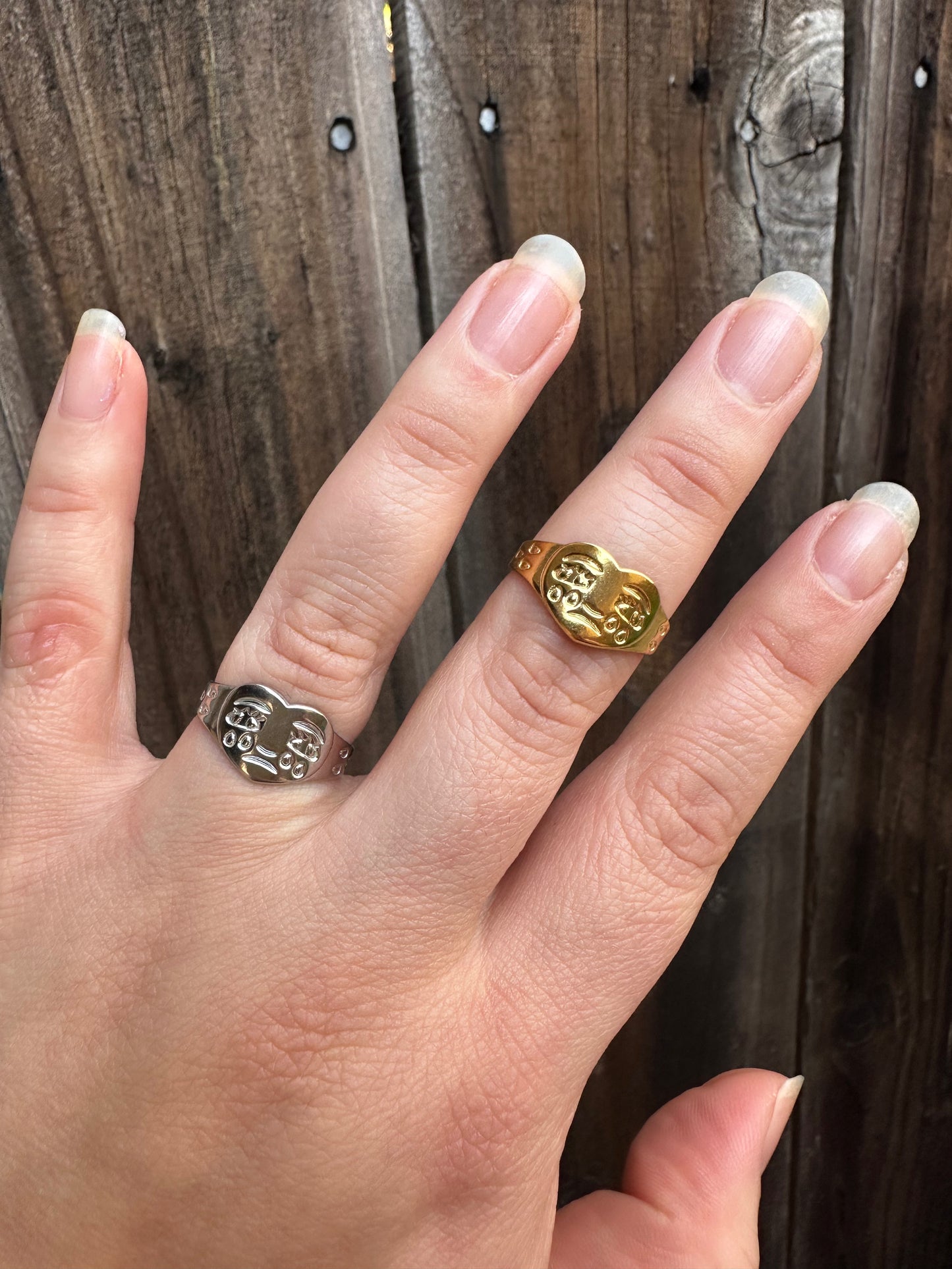 Sad Sally Signet Ring ❤️🩹