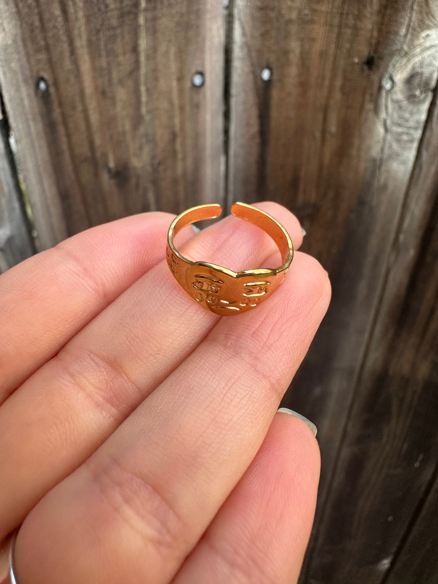 Sad Sally Signet Ring ❤️🩹