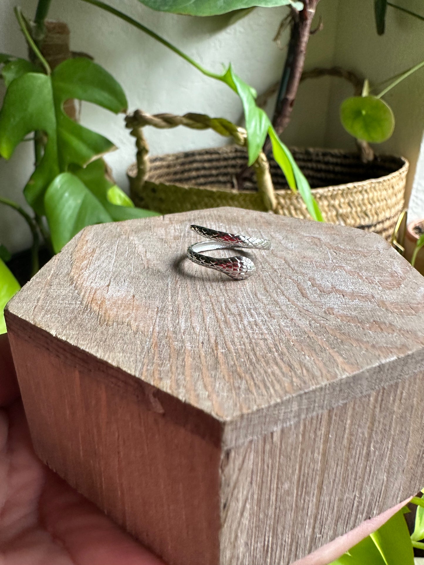Textured Snake Ring