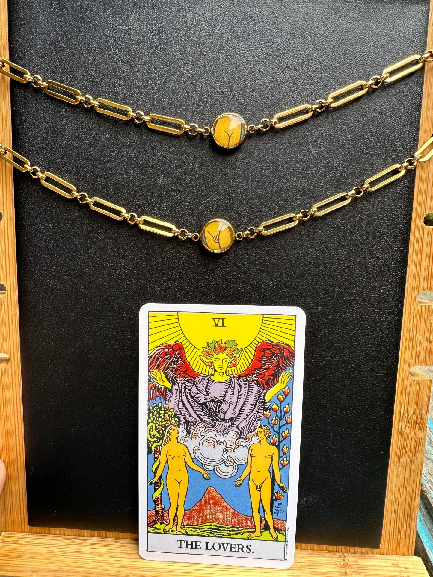 Tarot To Go: The Lovers His n Hers Choker Necklaces