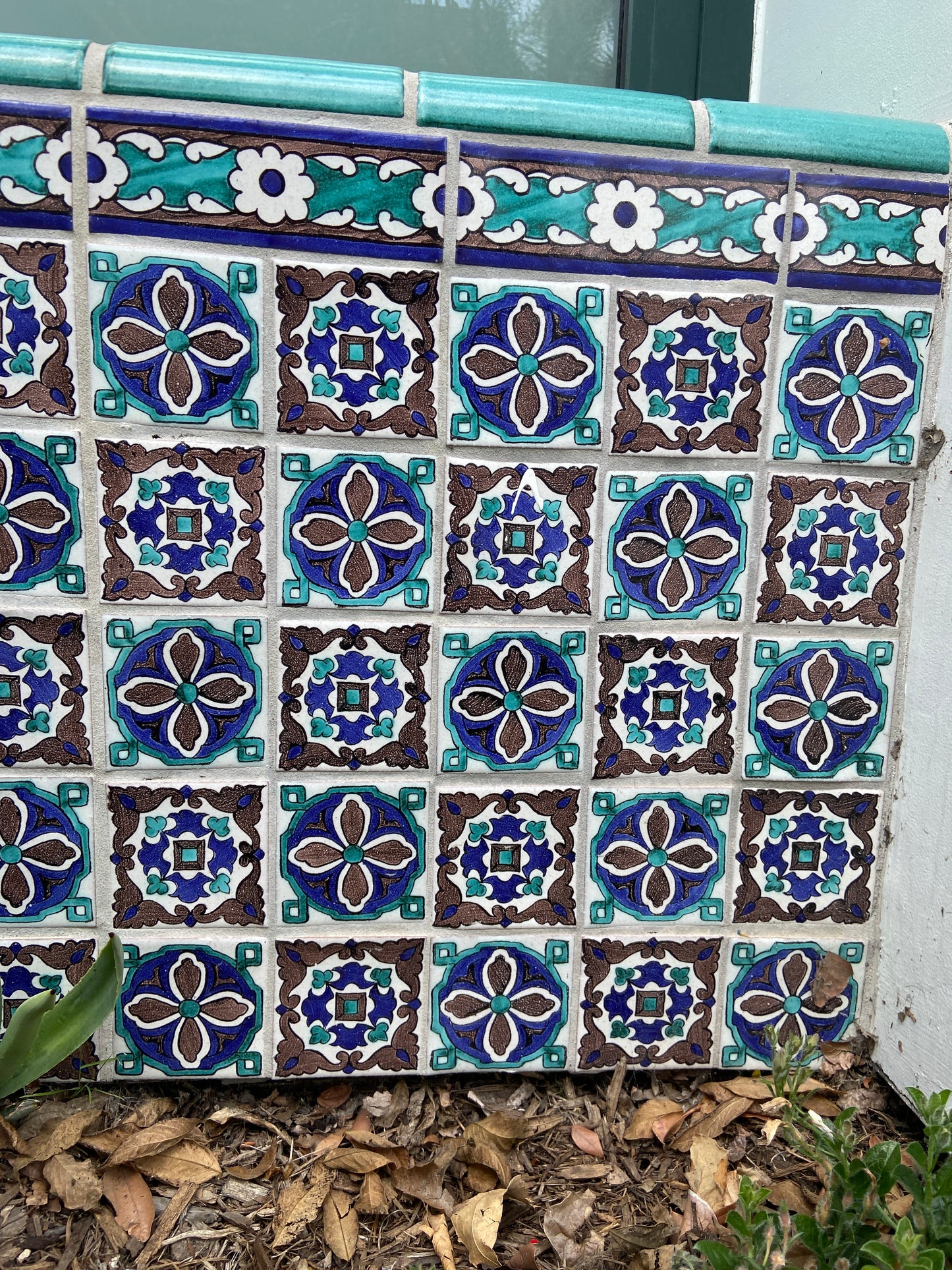 Violet Fan Tile Studs (Santa Barbara Public Market)