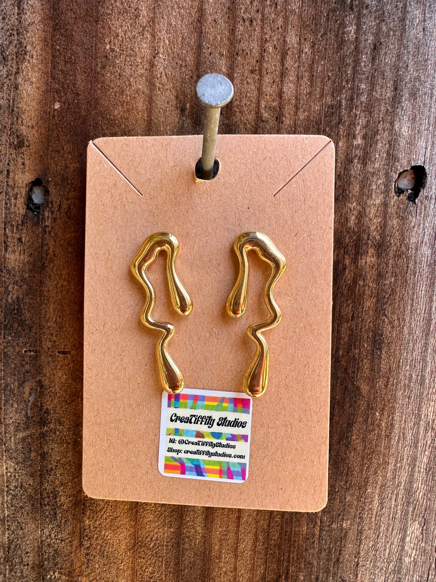 Drippy Drop Stud Earrings