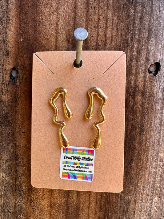 Drippy Drop Stud Earrings