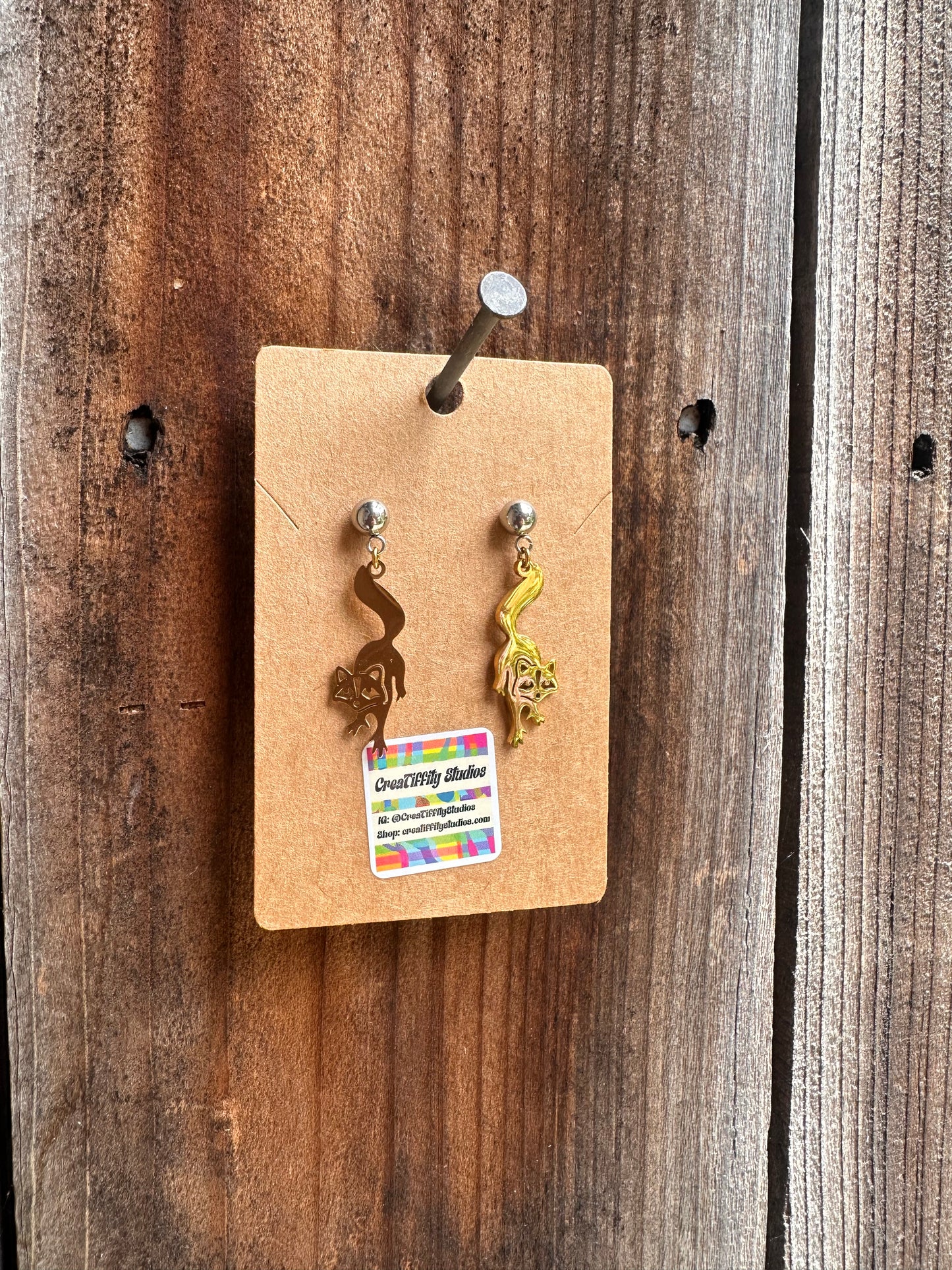 Trash Panda / Raccoon Earrings (Pre-order)
