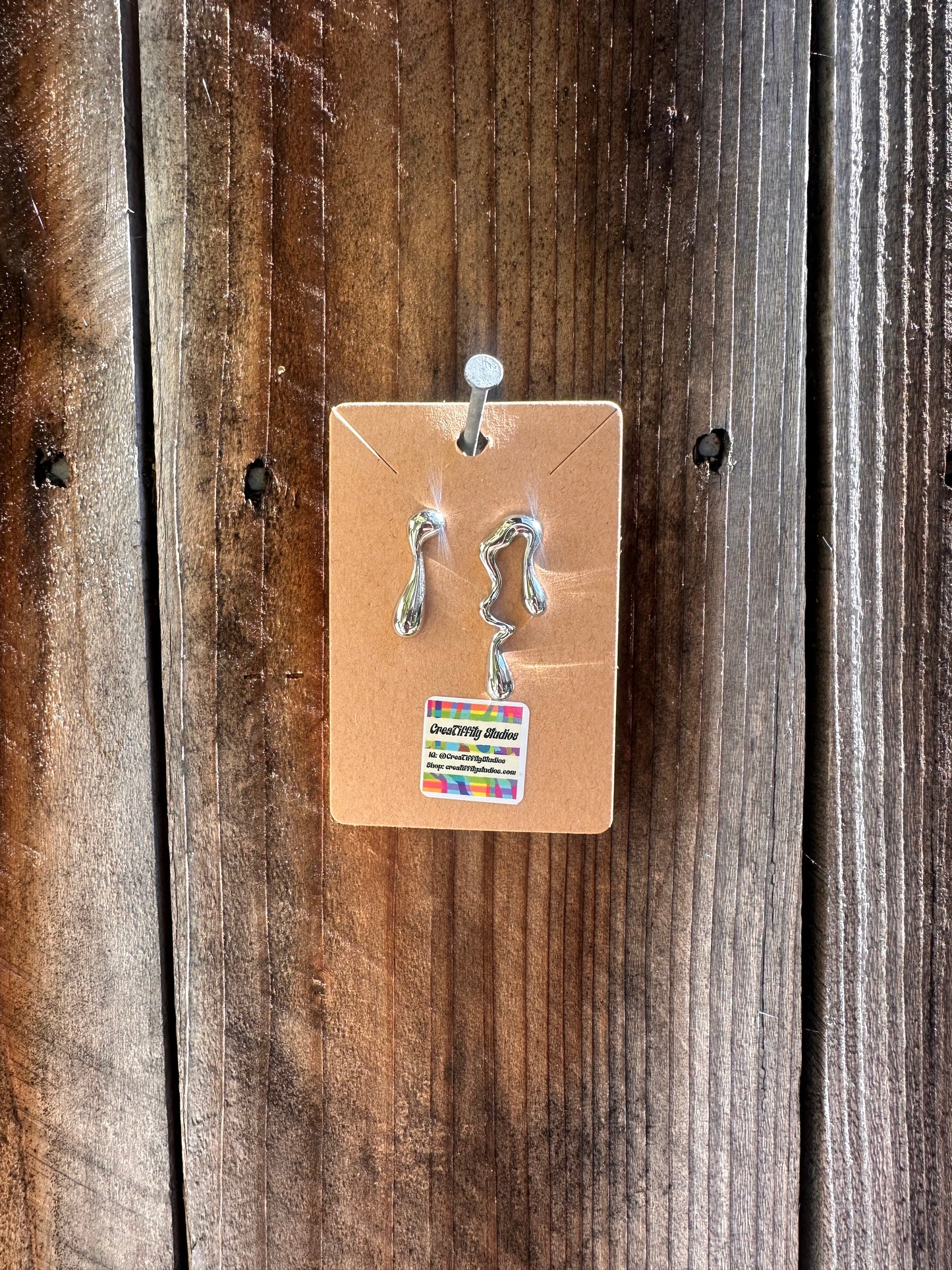 Drippy Drop Stud Earrings