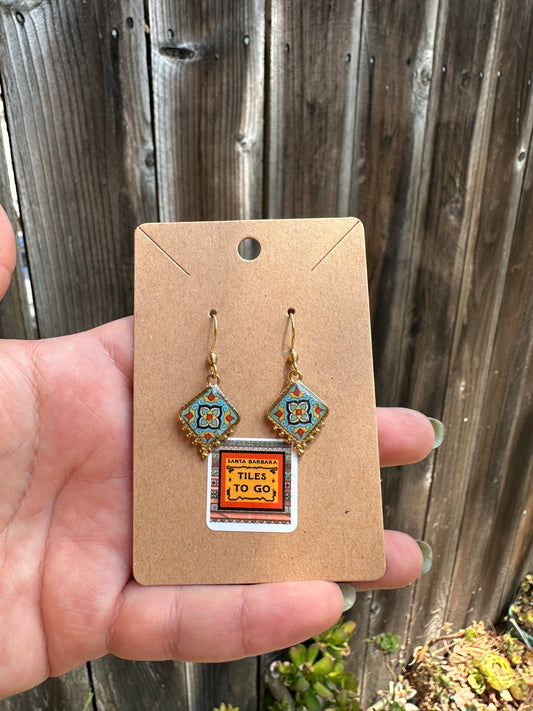 Choose your Tile: Hook Earrings (Santa Barbara Tiles to Go Jewelry)