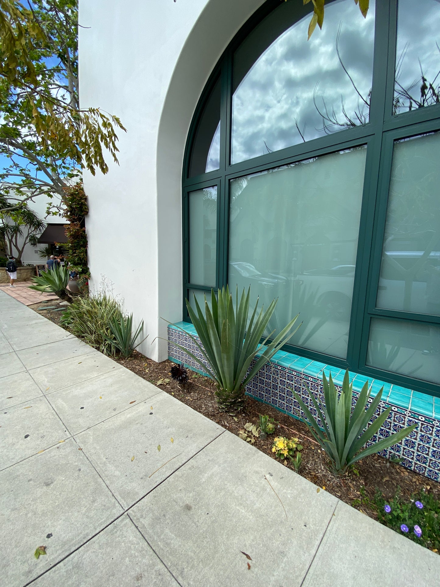 Violet Fan Tile Studs (Santa Barbara Public Market)