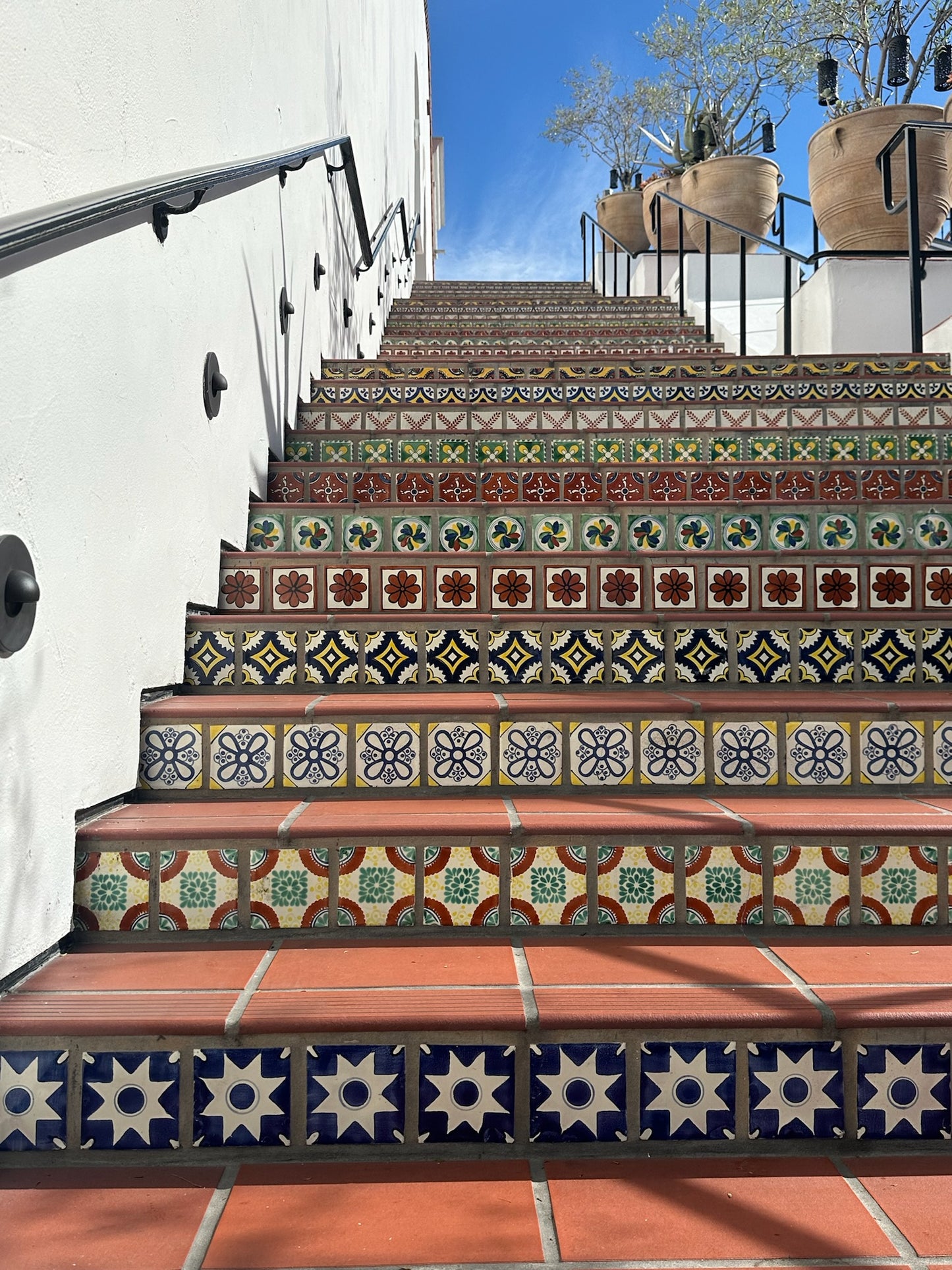 Chrysanthemum Tile Ring (Paseo Nuevo Steps)