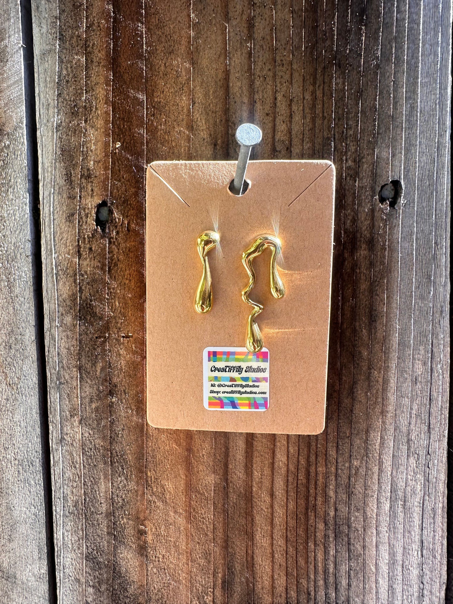 Drippy Drop Stud Earrings