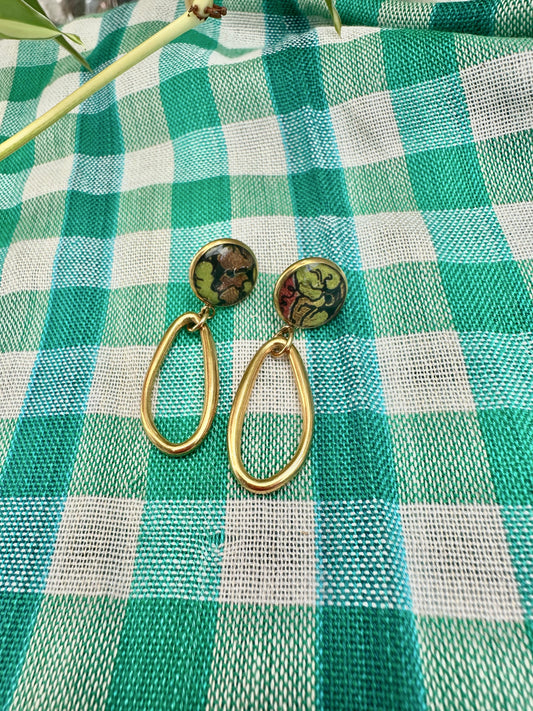 Vine Loop Earrings (VII of Pentacles)