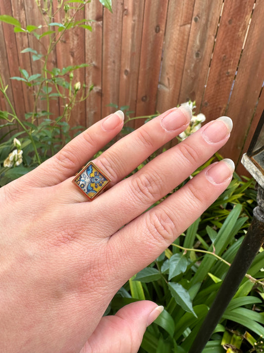 Peacock’s Eye Tile Ring (Arlington Theater)