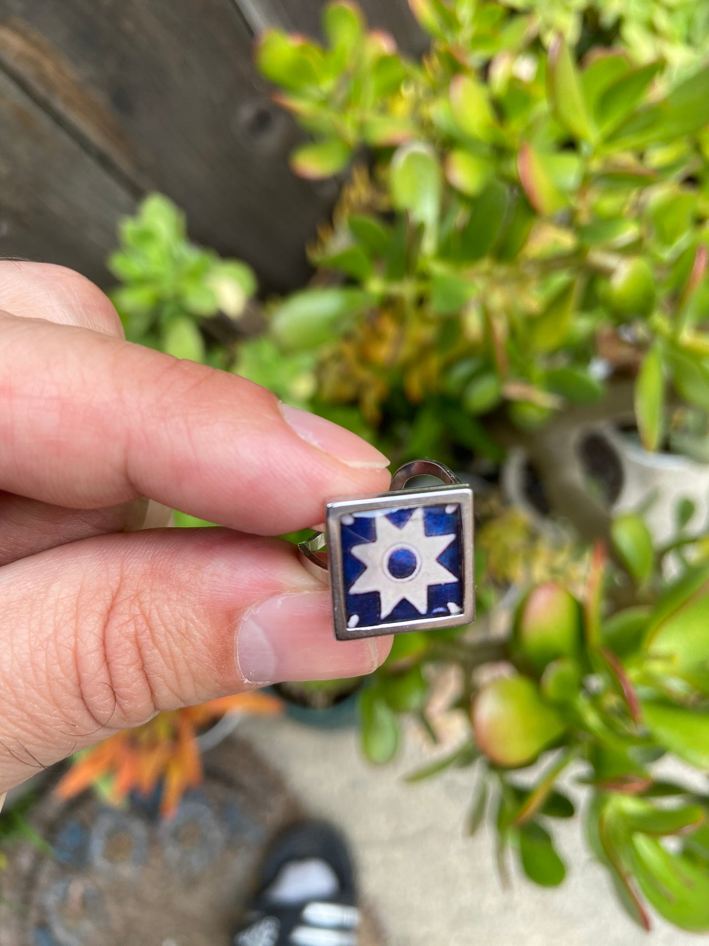 Starburst Tile Ring (Paseo Nuevo Steps)