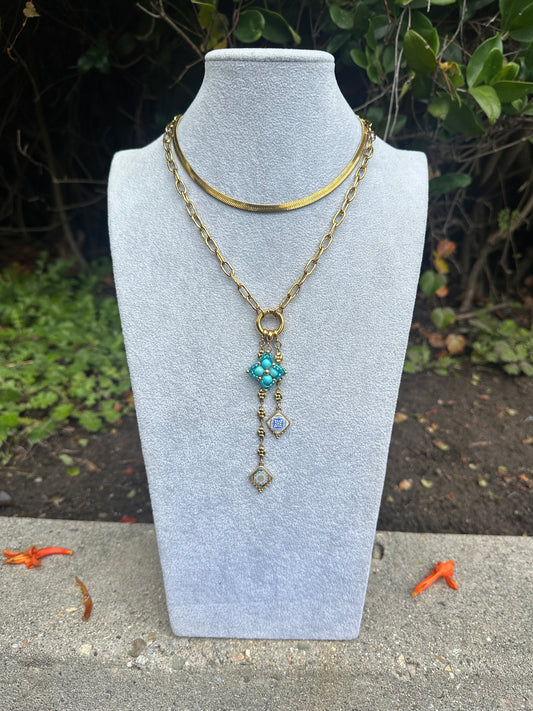 SB Blues: Santa Barbara Tiles to Go Statement Necklace