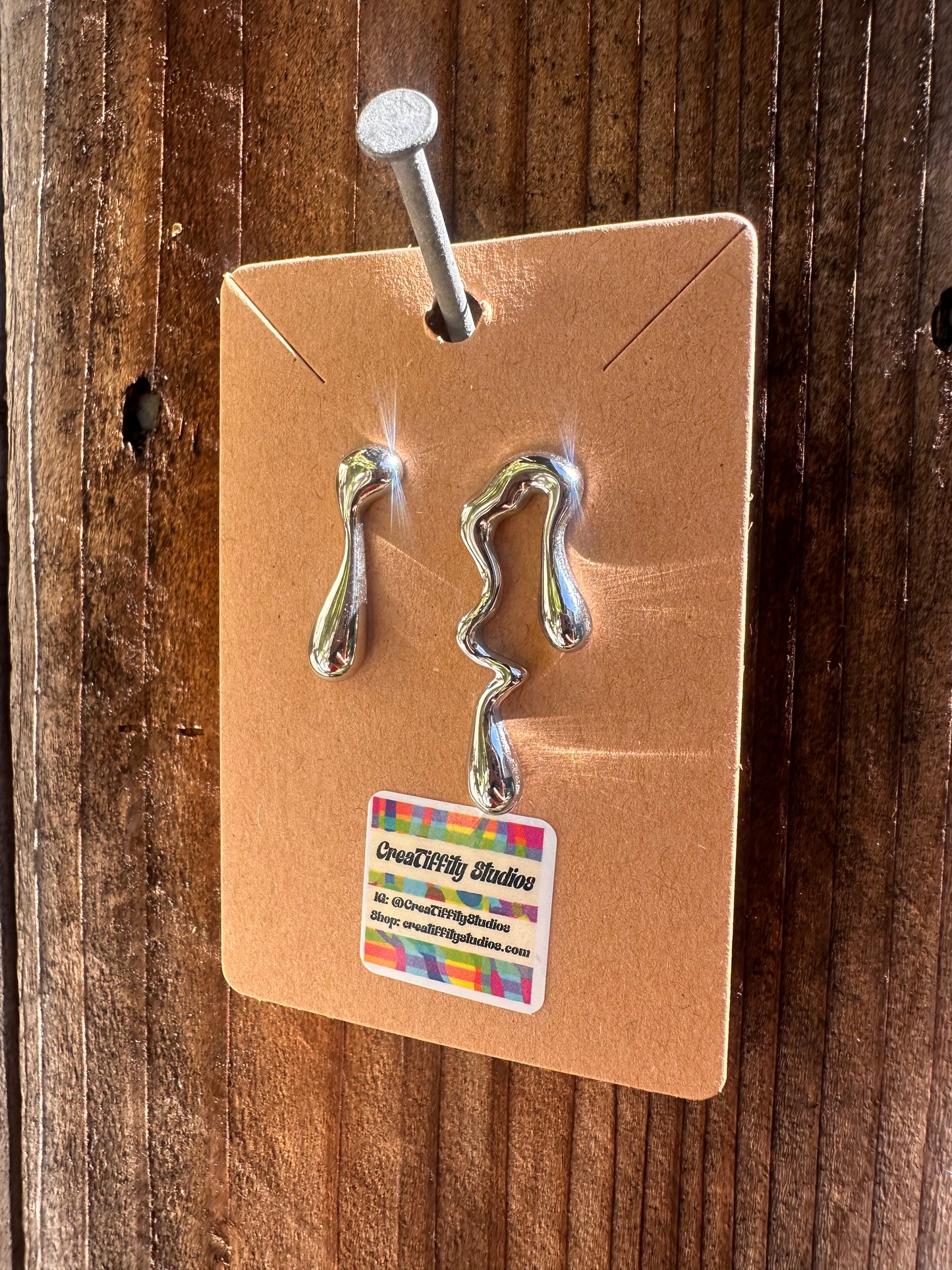 Drippy Drop Stud Earrings