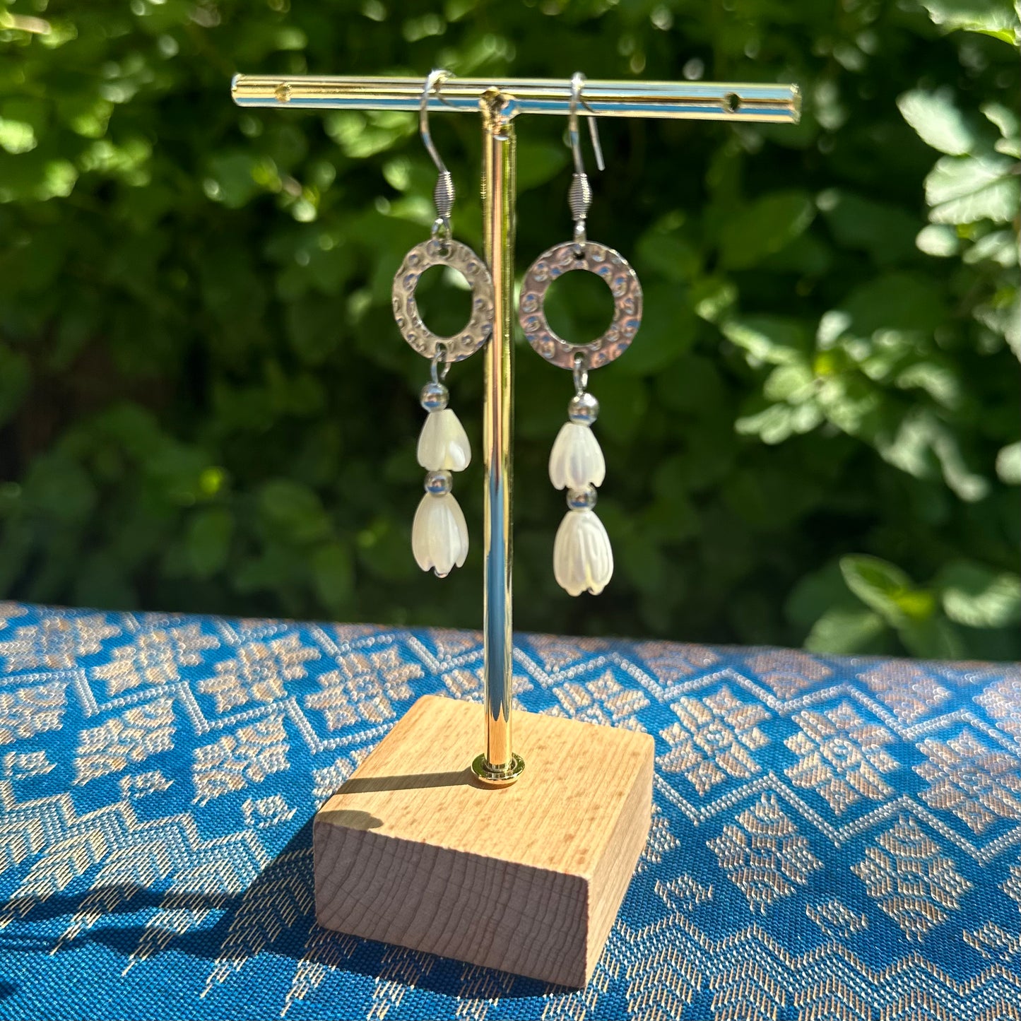 Champa Pka Long Hook Earrings