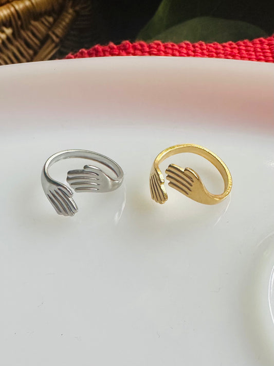 Hug Hands Ring