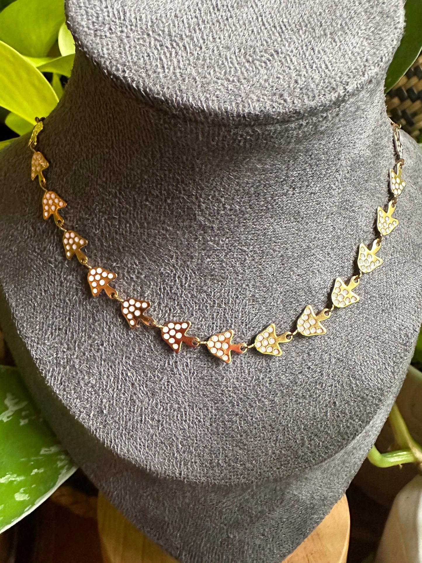 Mushroom Chain Necklace