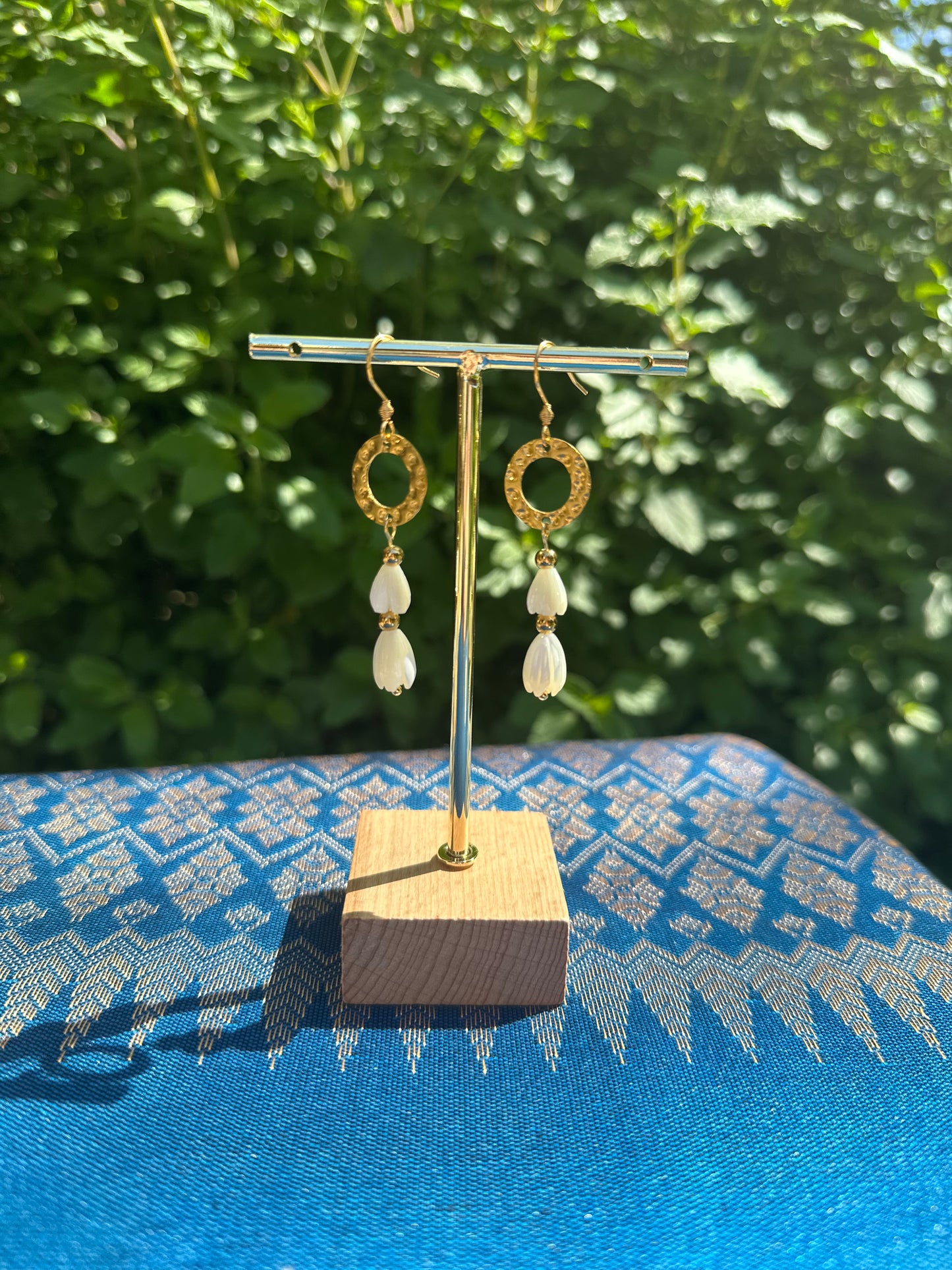 Champa Pka Long Hook Earrings