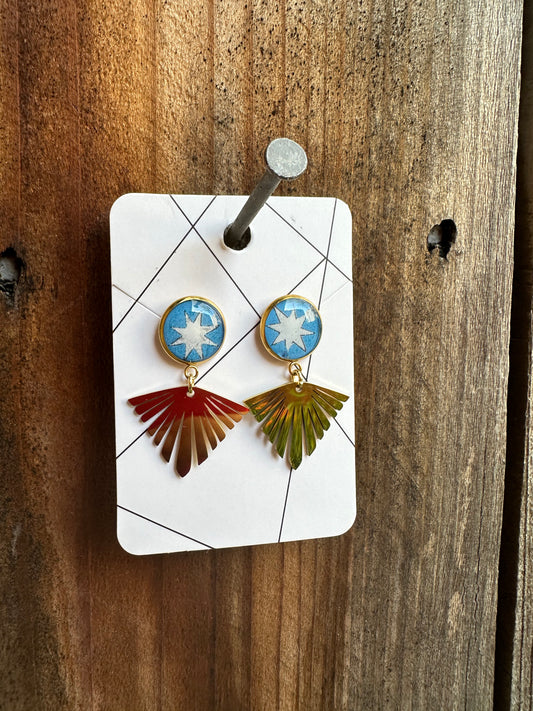 Bird’s Eye View Earrings (The Star)