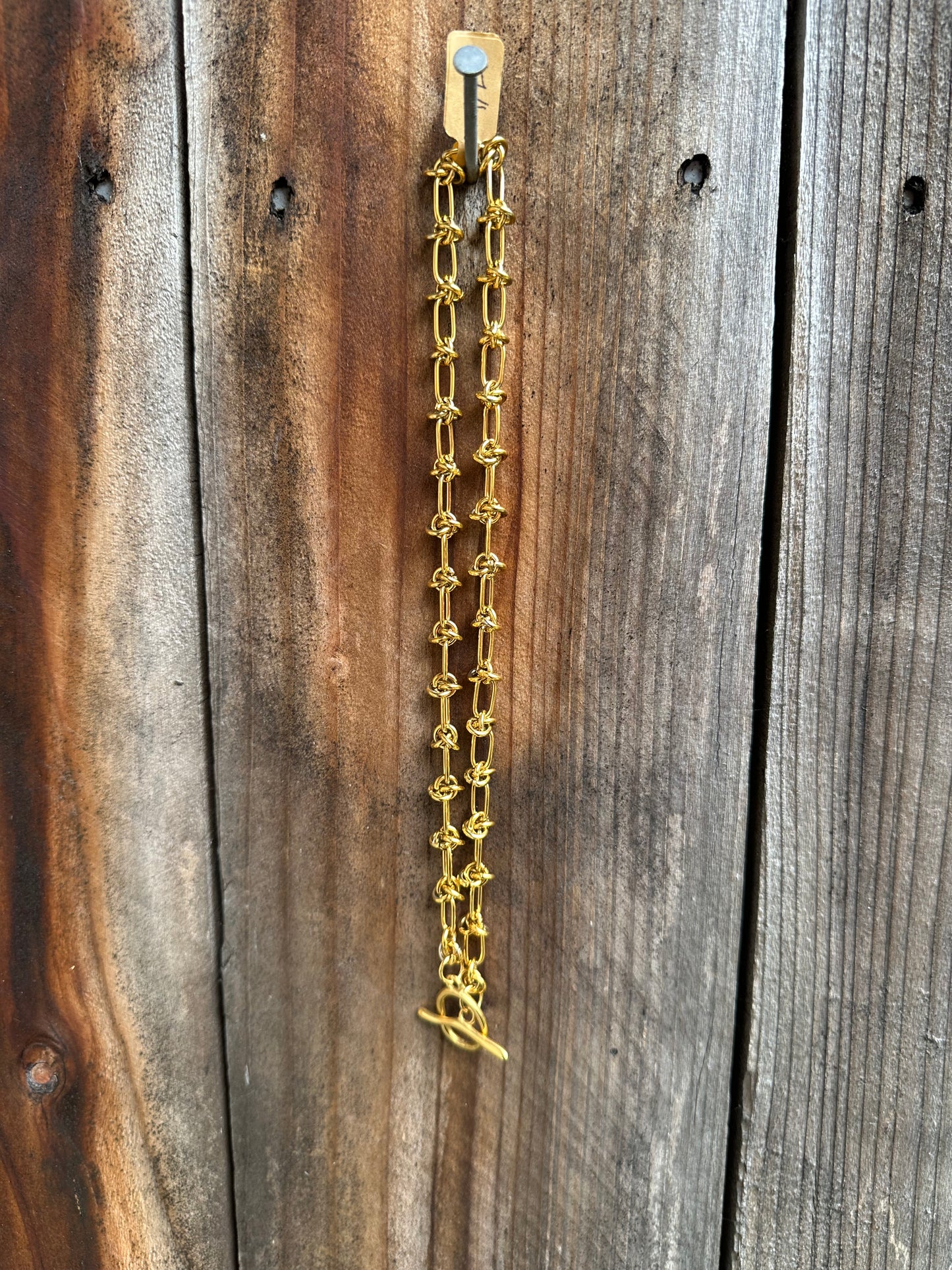 Barbed Wire Toggle Clasp Necklace