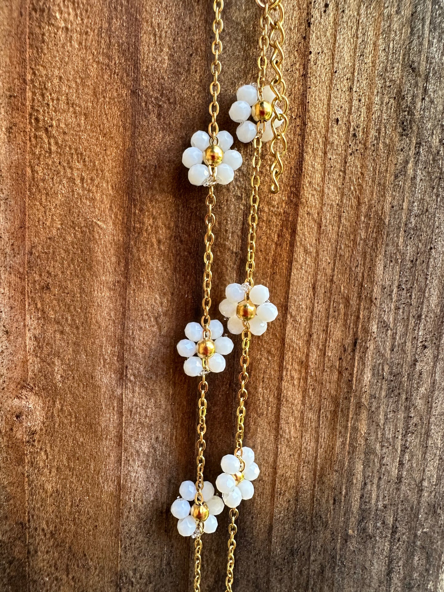 Beaded Daisy Chain Necklace