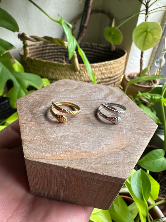 Textured Snake Ring