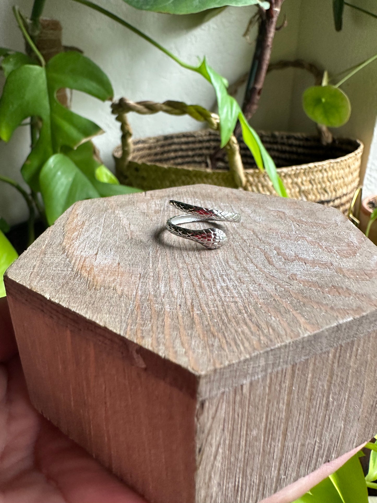 Textured Snake Ring