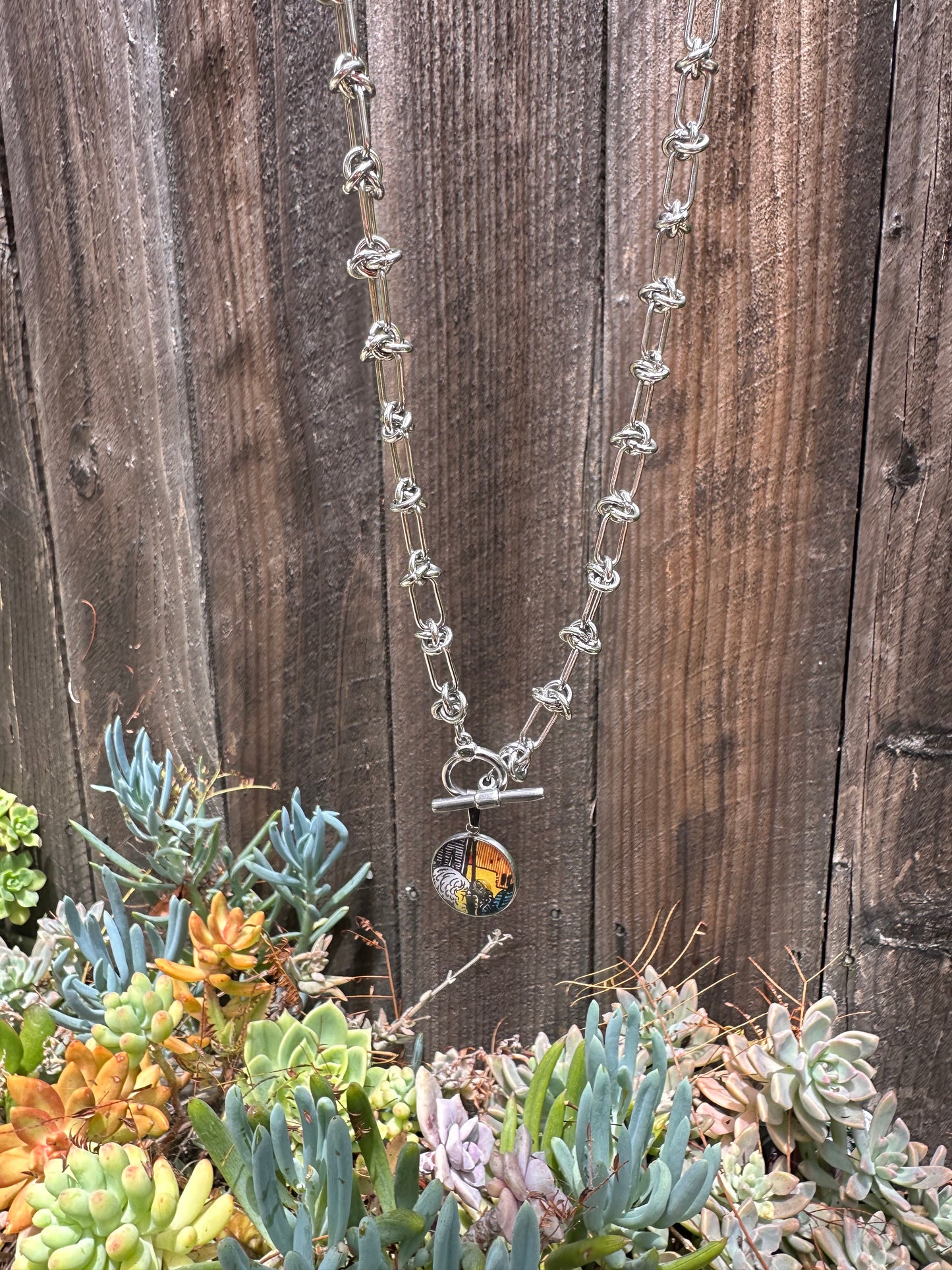 Thought Bubble Necklace (X of Pentacles)