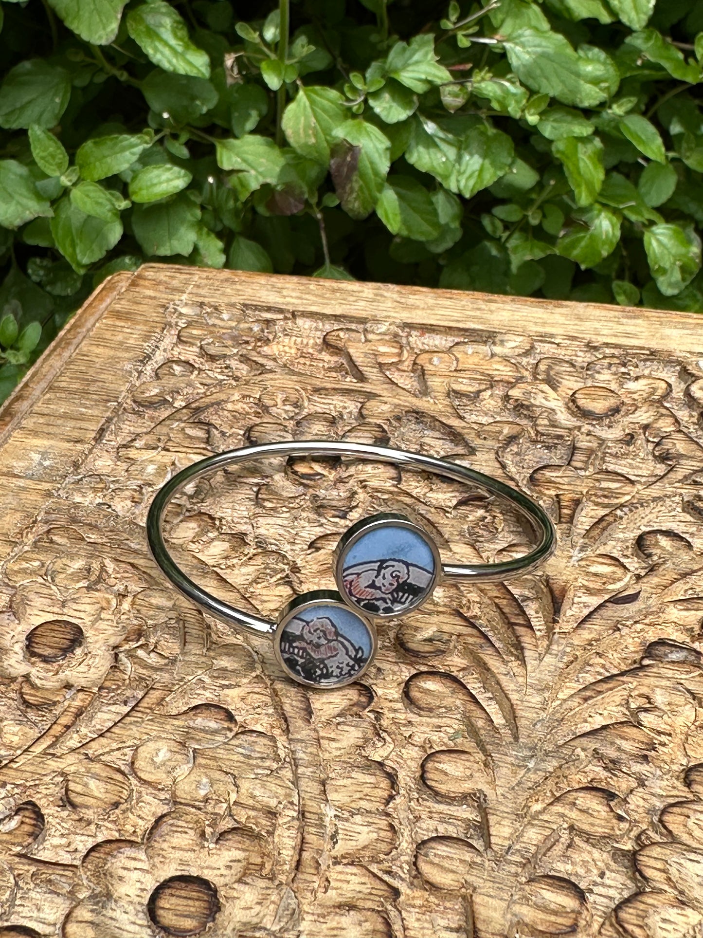 Guardian Angels Bangle Bracelet (Queen of Cups)