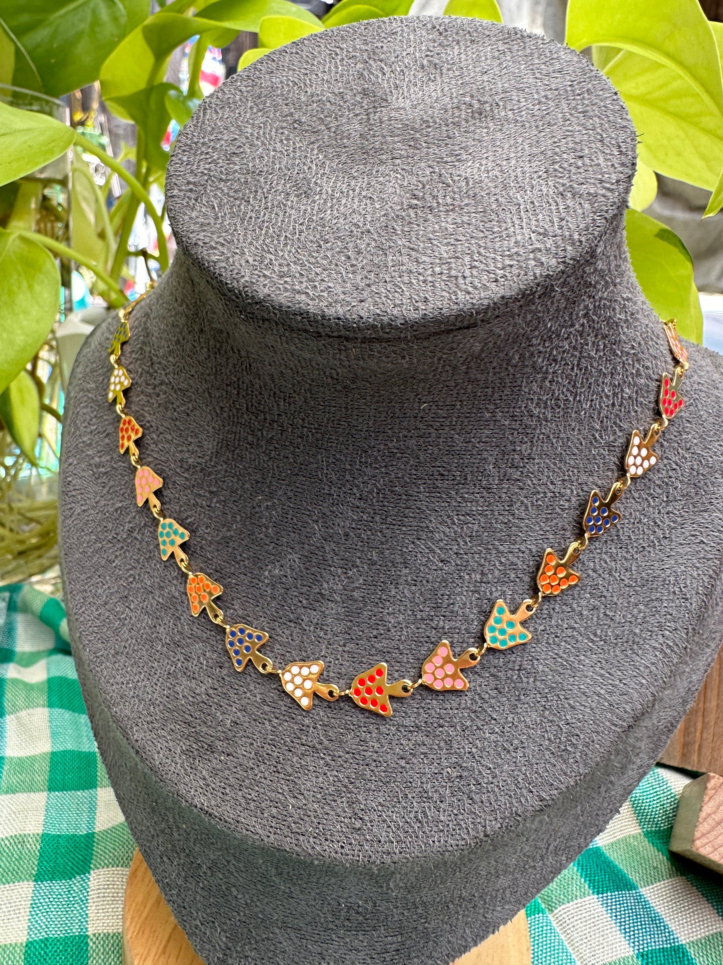 Mushroom Chain Necklace