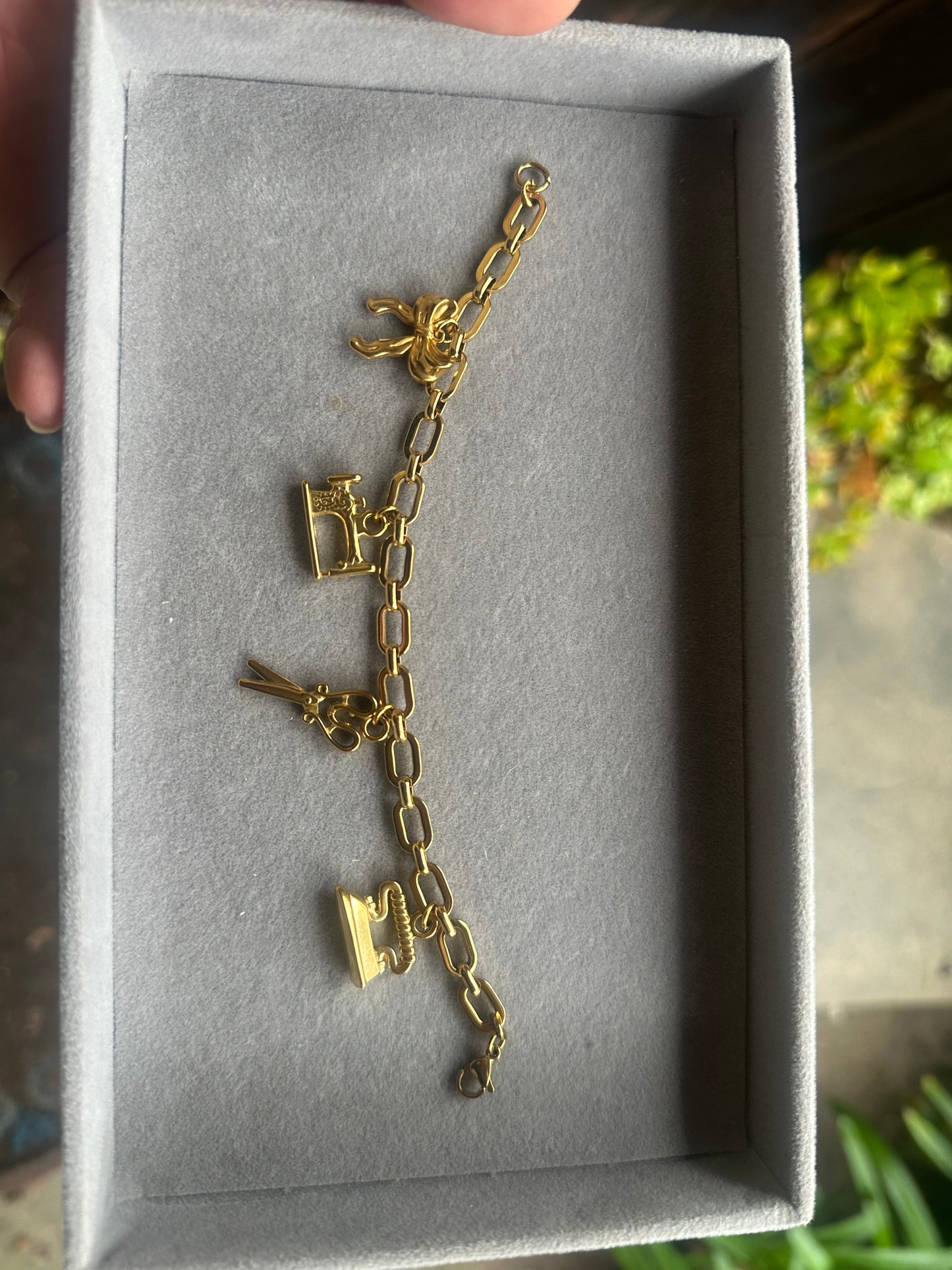 Sewing Junkie Charm Bracelet