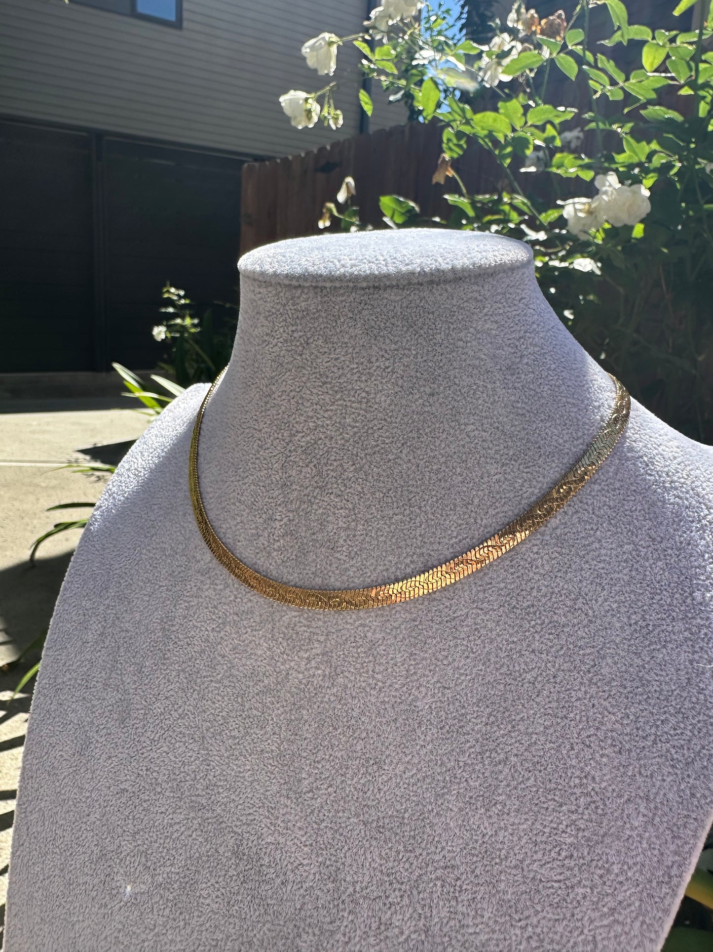 (Em)Bossy Herringbone Necklace