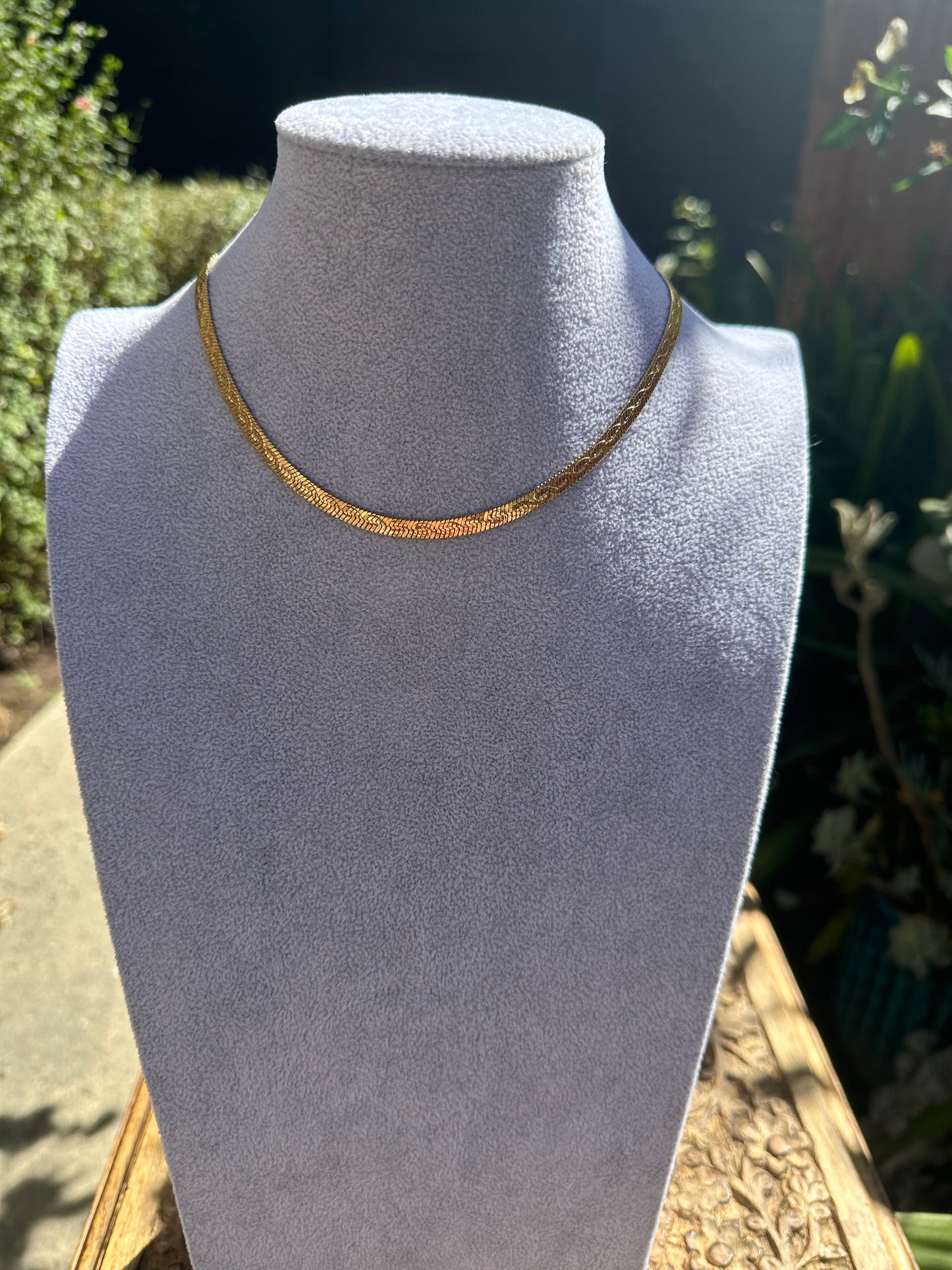 (Em)Bossy Herringbone Necklace