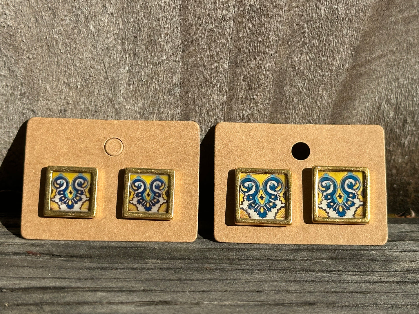 Peacock’s Tail Tile Studs (Arlington Theater)