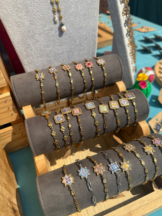 Choose Your Tile: Single Tile Bracelet (Santa Barbara Tiles to Go Jewelry)