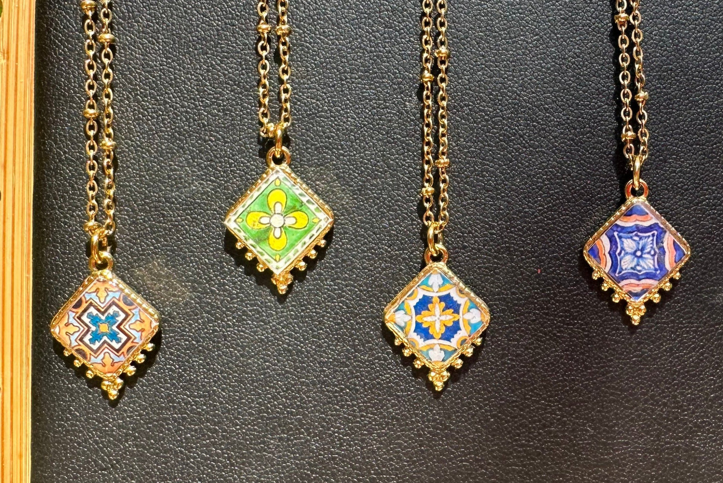 Tiles To Go Necklace: GOLD (Made to Order)