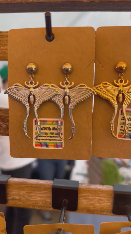 Magnificent Moth Earrings